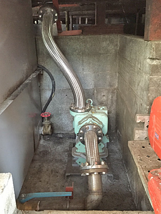 >Installation site of Greedy® Pump:the photo shows model GRY-80.